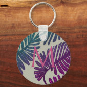 モンステラボタンのキーチェーン キーホルダー (正面)