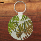 モンステラボタン キーホルダー (正面)