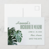 モンステラモダンバチェロレッテ週末 ポストカード (正面/裏面)