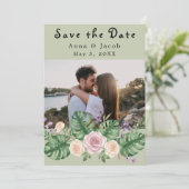 モンステラモダンリーフフローラセージ 招待状 (スタンド正面)