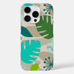 モンステラモダンリーフ抽象芸術ハワイアントロピカルトループ iPhone 16 PROケース
