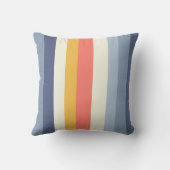 モンステラモダンリーフ抽象芸術ハワイアントロピカルブルー アウトドアクッション (裏面)