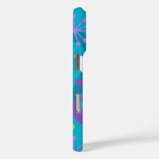 モンステラモダンリーフ抽象芸術ハワイアン熱帯性 – ティール(緑がかった色) Case-Mate iPhoneケース (裏面 / 右)