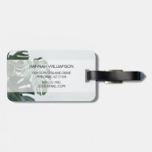 モンステラモダンー ラゲッジタグ (裏面横)