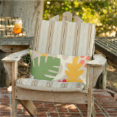 モンステラモダン抽象芸術リーフハワイアン熱帯 – 暖かい アウトドアクッション (椅子)