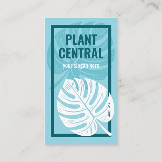 モンステラリーフトロピカルフローリストボタニカルショップ 名刺 (裏面)