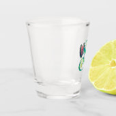 モンステラ文字「S」 ショットグラス (左)