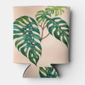 モンステラ植物植物学 缶クーラー (正面)