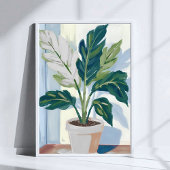 モンステラ植物 | ハウスプラント植物芸術 ポスター