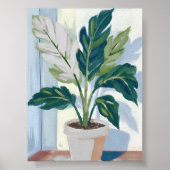 モンステラ植物 | ハウスプラント植物芸術 ポスター (正面)