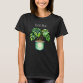 モンステラ植物 |植物の母 Tシャツ (正面)