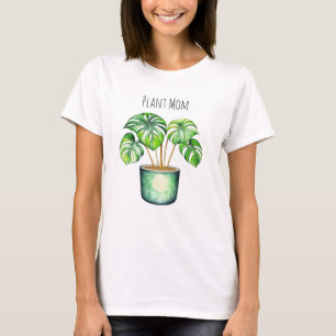 モンステラ植物 植物の母 Tシャツ