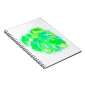 モンステラ水色 ノートブック (右側)