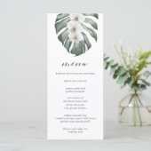 モンステラ熱帯のメニューに白結婚い蘭 メニュー (スタンド正面)