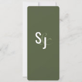 モンステラ熱帯フェイク金ゴールドスプラッシュ詳細 招待状 (裏面)