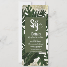 モンステラ熱帯フェイク金ゴールドスプラッシュ詳細 招待状