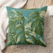 モンステラ熱帯植物 |スロークッション クッション (ブランケット)