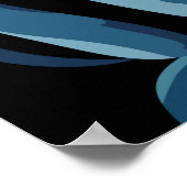 モンステラ熱帯植物/観葉植物デザインの特徴 ポスター (角)