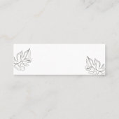 モンステラ白黒植物結婚学校 スキニー名刺 (裏面)