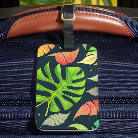 モンステラ秋 ラゲッジタグ (正面インサイチュ2)