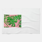 モンステラ茶タオル キッチンタオル (横)