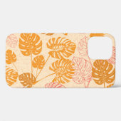 モンステラ葉の:熱帯シルエットシームレス Case-Mate iPhoneケース (裏面 (横))