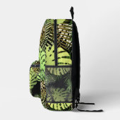 モンステラ葉パームトロピカルジャングル プリントバックパック (右)