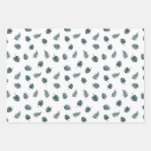 モンステラ葉パームトロピカルパターン ラッピングペーパーシート (正面3)