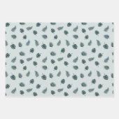 モンステラ葉パームトロピカルパターン ラッピングペーパーシート (正面2)