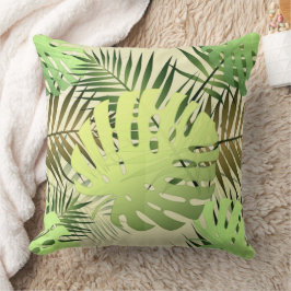 モンステラ葉パーム装飾用クッション クッション