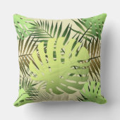 モンステラ葉パーム装飾用クッション クッション (裏面)