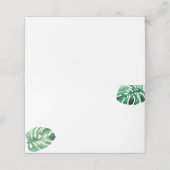 モンステラ葉折り座席表 プレイスカード (外部開封)