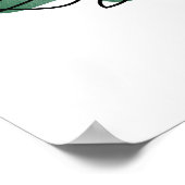 モンステラ葉 ポスター (角)