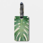 モンステラ葉 ラゲッジタグ (裏面縦)