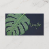 モンステラ葉 名刺 (正面)