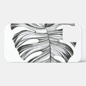 モンステラ葉：熱帯自然元素。 Case-Mate iPhoneケース (裏面 (横))