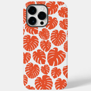モンステラ語 – オレンジと白 Case-Mate iPhone 14 PRO MAXケース