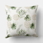 モンステラ金ゴールドパターン クッション (裏面)