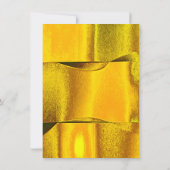 モンステラ金ゴールドフレームグリーンリーマーブルトロピカルルクス 招待状 (裏面)