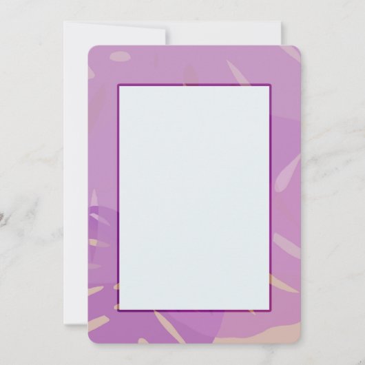 モンステラ アブストラクト インビテーションズ 招待状 (正面)