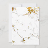 モンステラ ゴールドフレーム グリー ネリー マーブル トロピカル 招待状 (裏面)