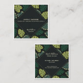 モンステラ スクエア名刺 (正面/裏面)