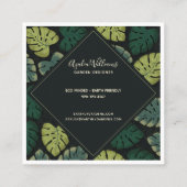 モンステラ スクエア名刺 (裏面)