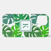 モンステラ デリシオサ リーフ パターン モノグラム Case-Mate iPhoneケース (裏面 (横))