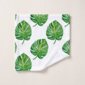 モンステラ バスタオルセット (ウォッシュタオル)