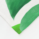 モンステラ フリースブランケット (角)