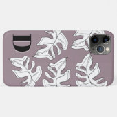 モンステラ ブラック ホワイト ボタニカル ウェディング Case-Mate iPhoneケース (裏面(横))