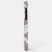 モンステラ ブラック ホワイト ボタニカル ウェディング Case-Mate iPhoneケース (裏面/左)