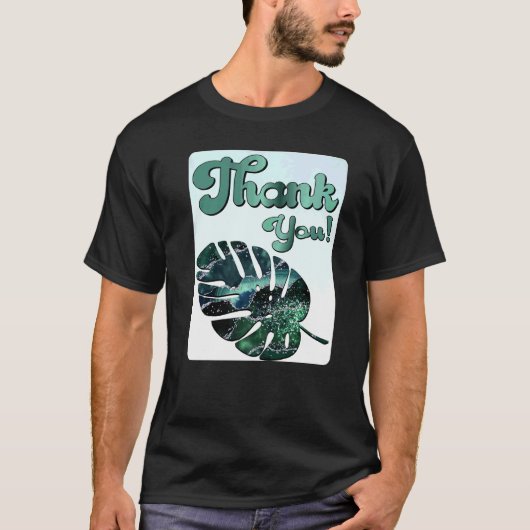 モンステラ 植物園芸 デコレーション Tシャツ (正面)