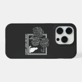 モンステラ 猫への毒性 セーフティー啓発アート iPhoneケース (裏面横)